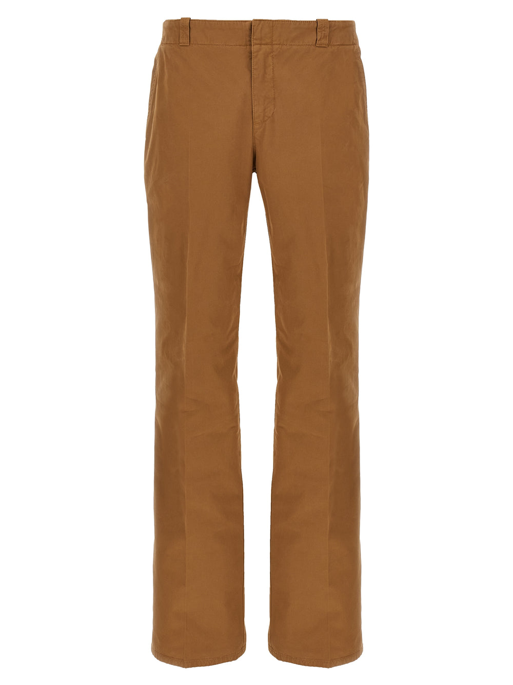 Brown Cotton Chino Pants