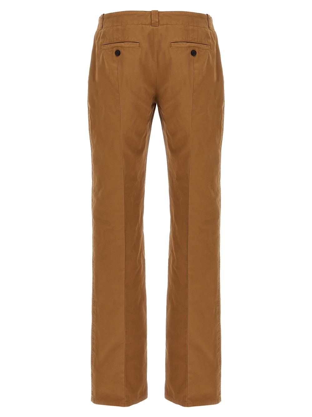 Brown Cotton Chino Pants