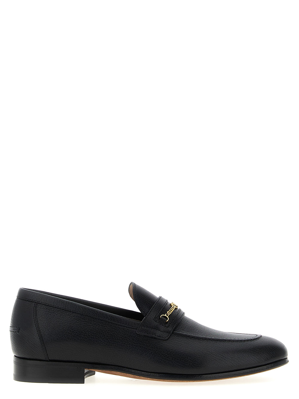Black Goatskin Slip-On Loafers mens luxury fashion - Mens Edit