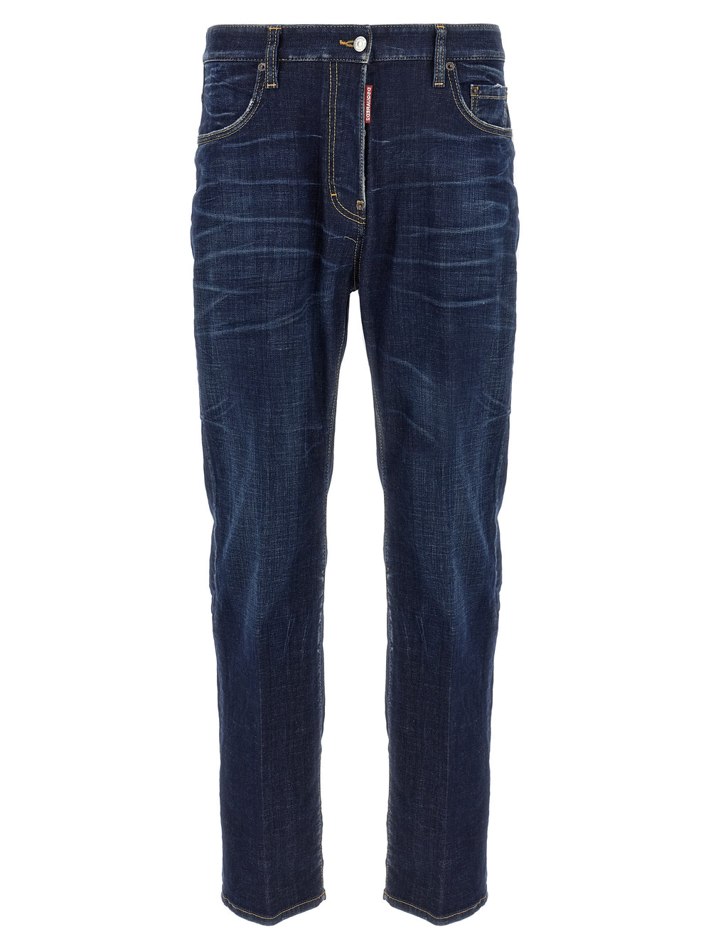 Blue Cotton Straight-Leg Jeans mens luxury fashion - Mens Edit