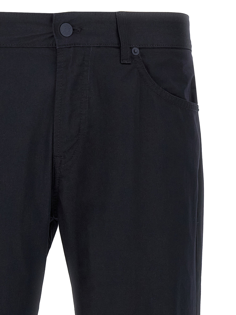 Hugo Boss Stretch Cotton Trousers in Blue