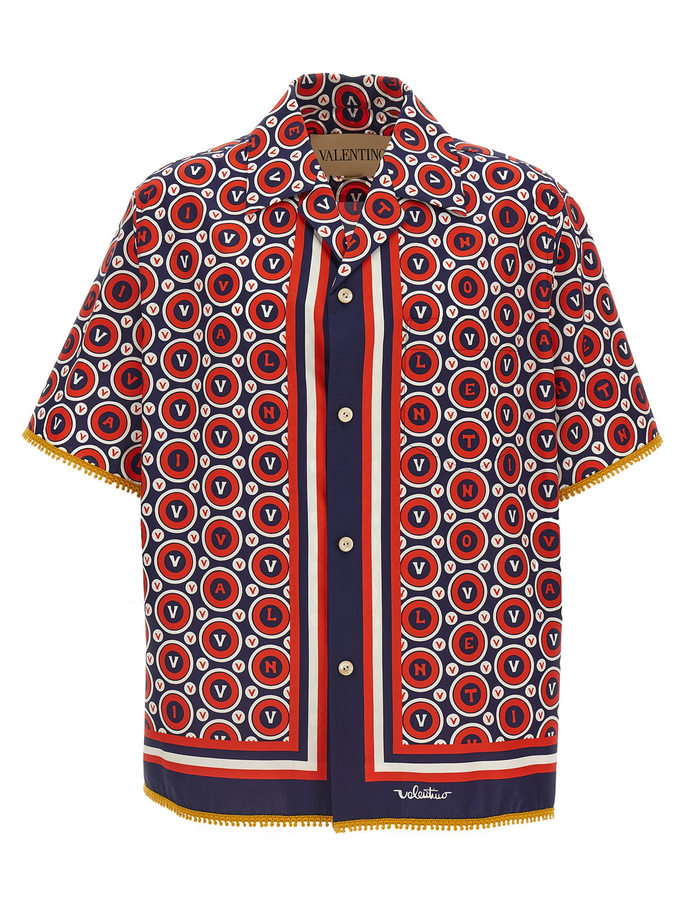 Valentino Garavani 100% Cotton Printed Shirt in Multicolor