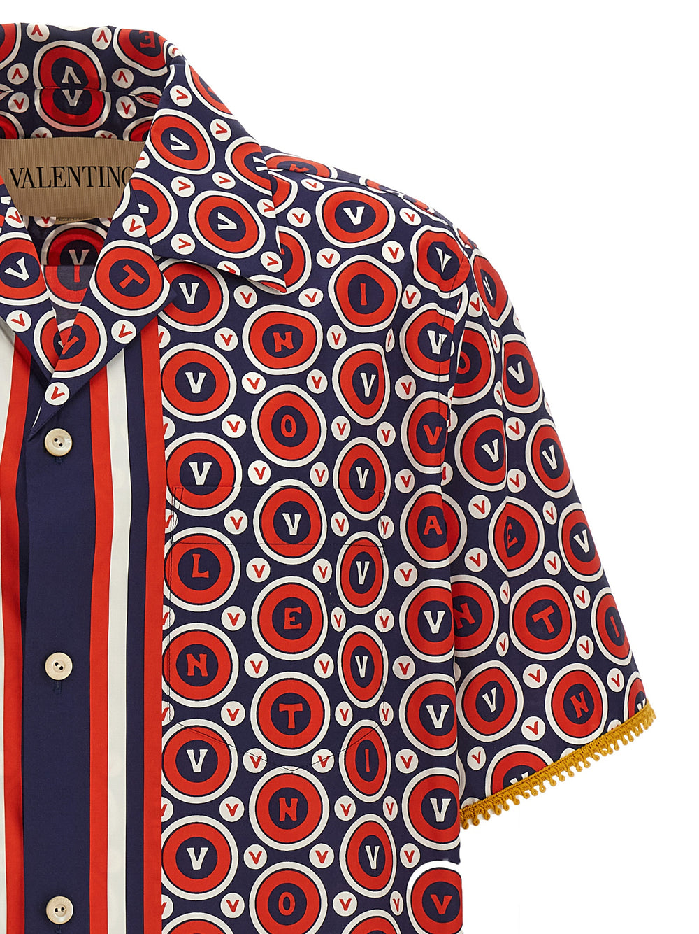 Valentino Garavani 100% Cotton Printed Shirt in Multicolor