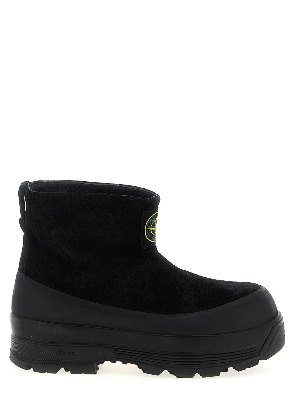 Black Rubber Ankle Boots