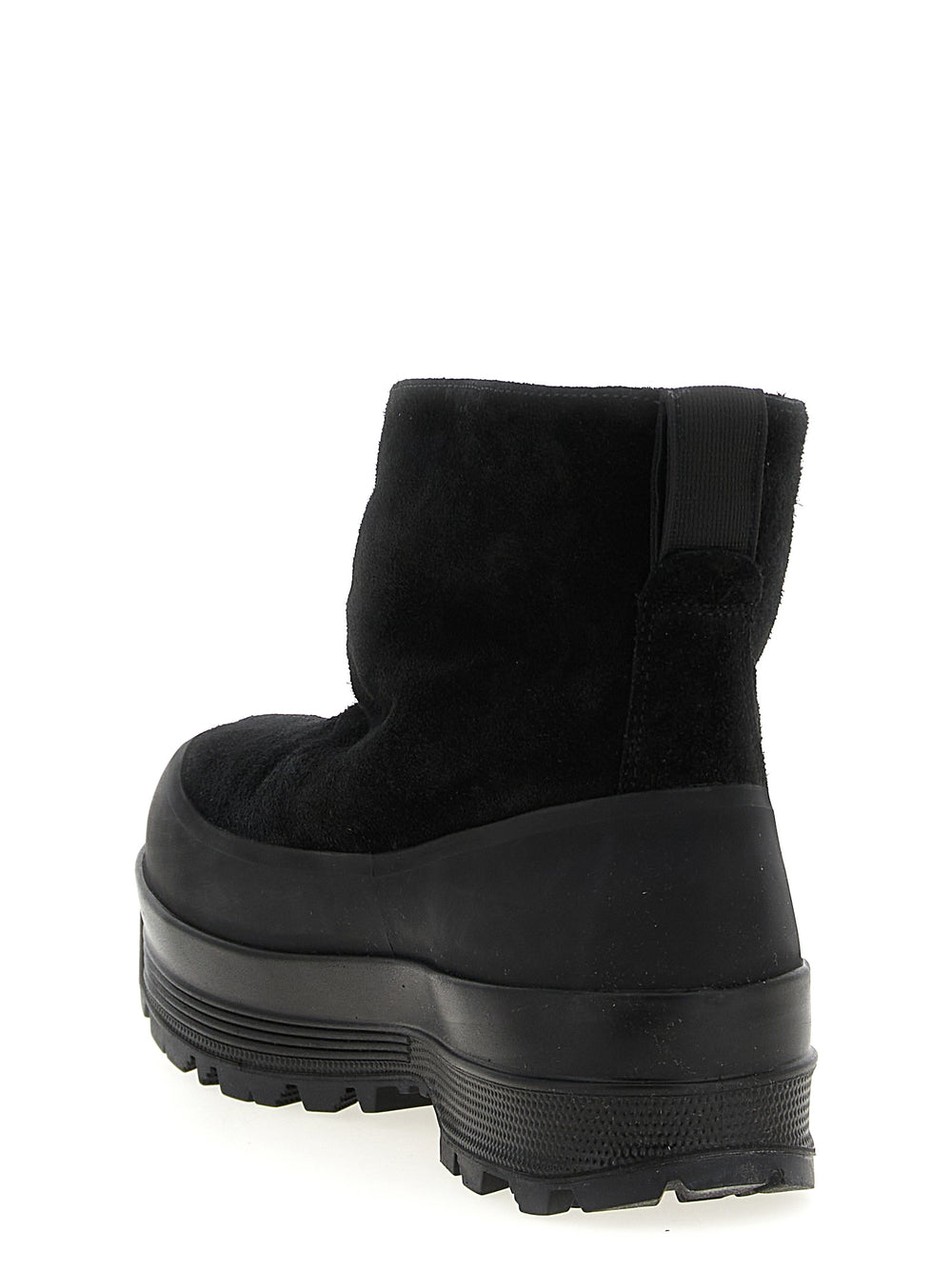 Black Rubber Ankle Boots