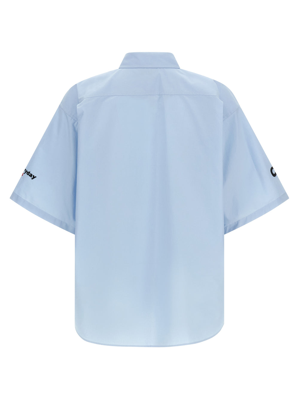 Balenciaga Cotton Poplin Shirt in Light Blue