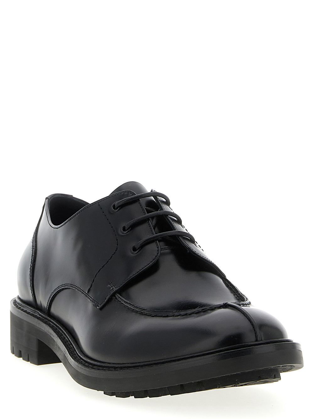 Saint Laurent Δερμάτινα Oxfords Lino από Δέρμα Μοσχαριού σε Μαύρο