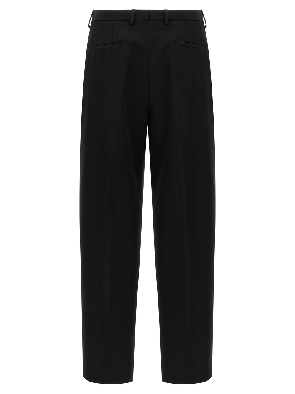 Black Virgin Wool Dress Pants