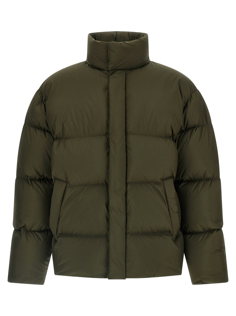 Bicolor Polyester Full-Length Jacket
