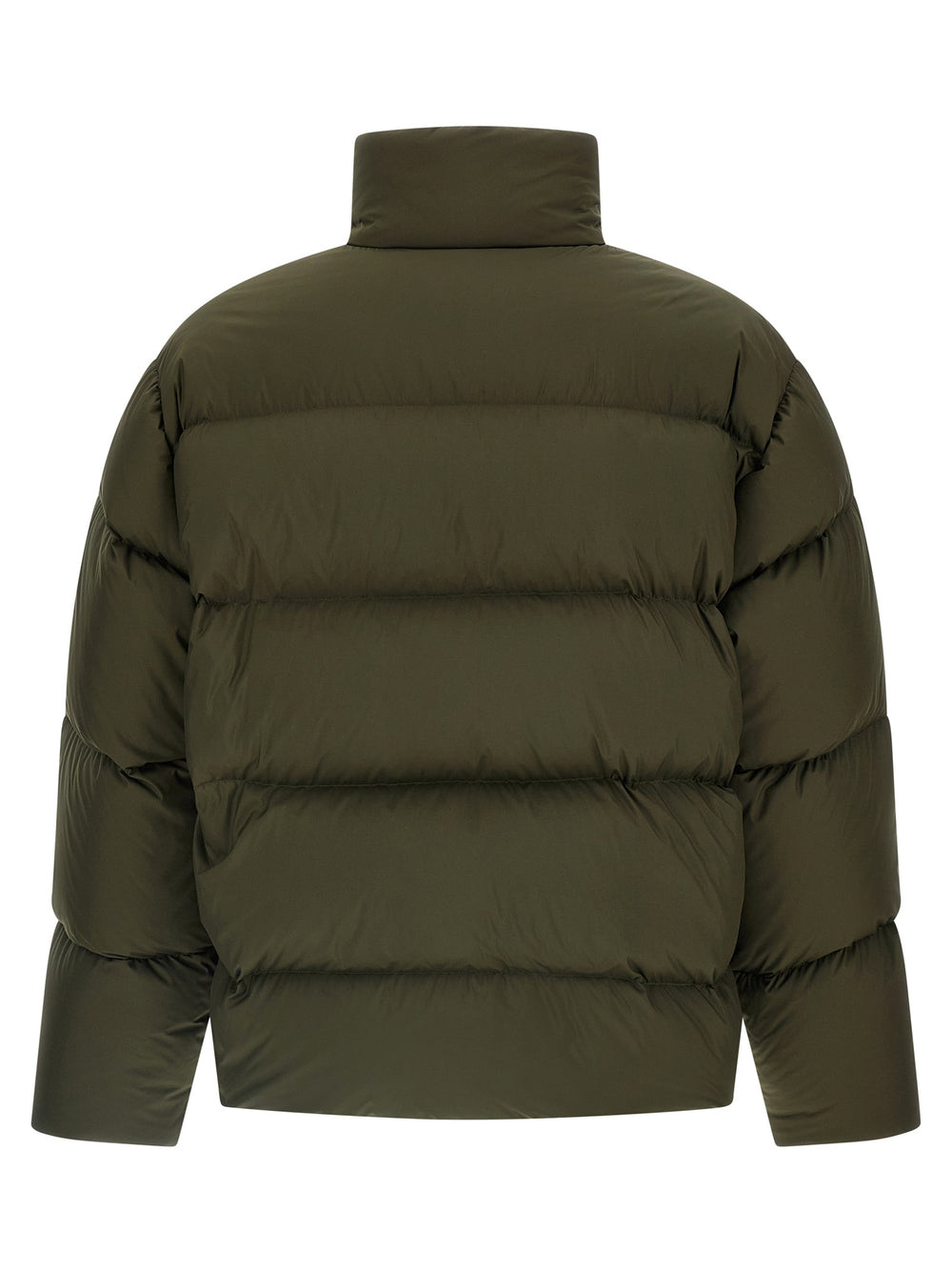 Bicolor Polyester Full-Length Jacket