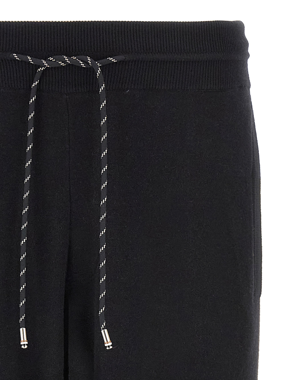 Hugo Boss Cotton-Wool Joggers in Black