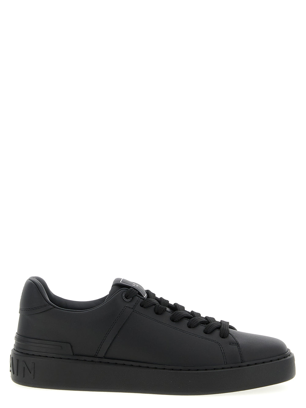 Black Calfskin Low Top Sneakers