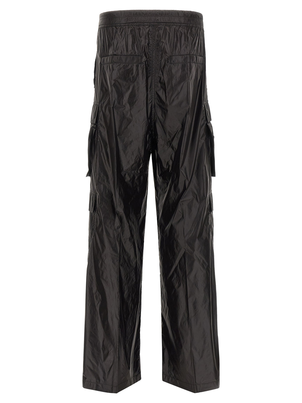 Black Nylon Cargo Pants