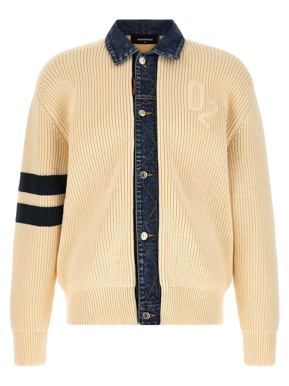 Dsquared² Βαμβακερή Ζακέτα σε Μπεζ