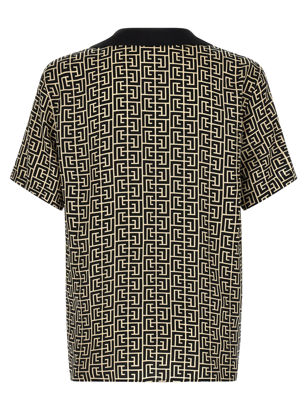 Balmain Viscose Shirt in White and Black