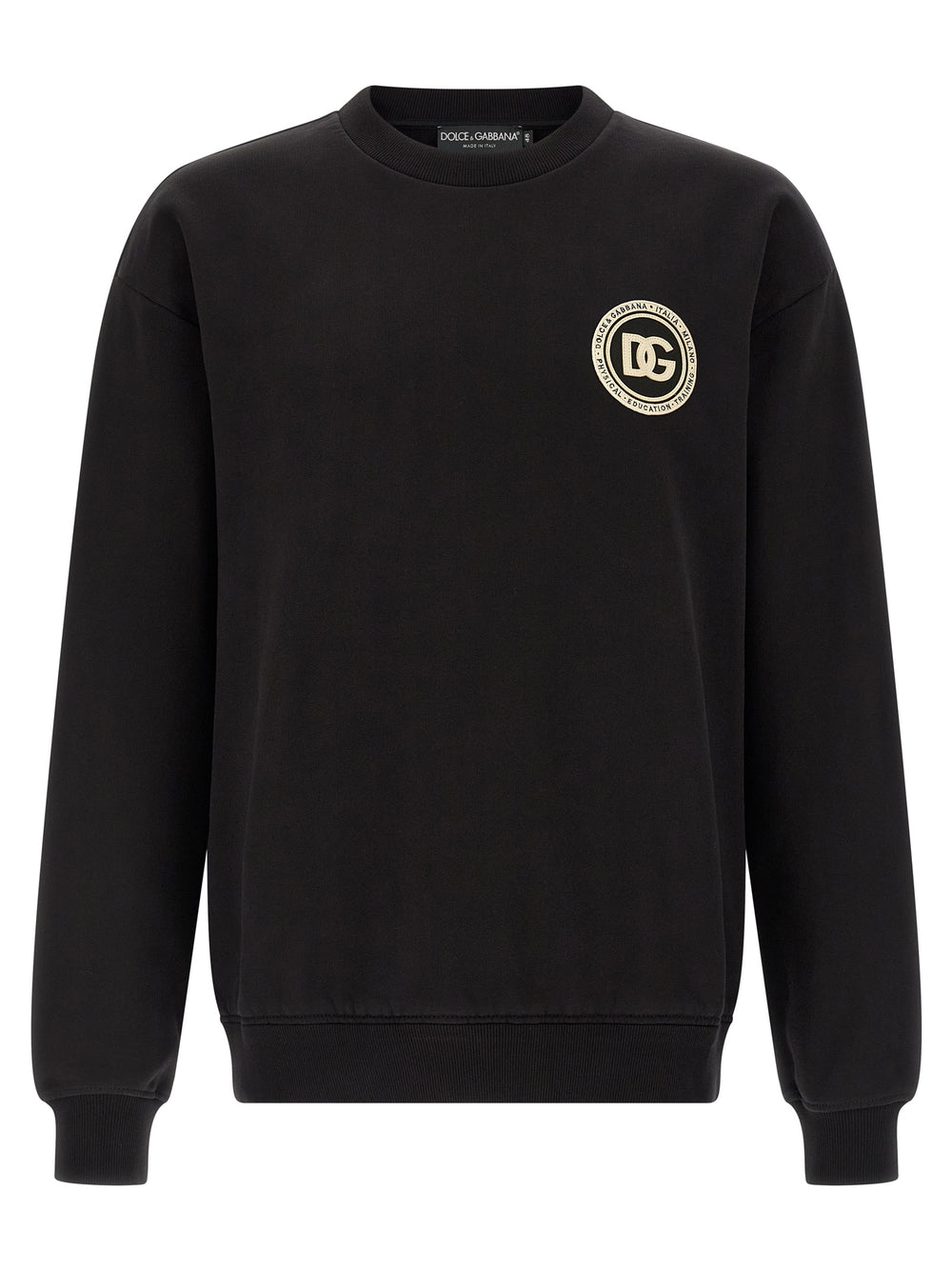 Black Cotton Sweatshirt mens luxury fashion - Mens Edit