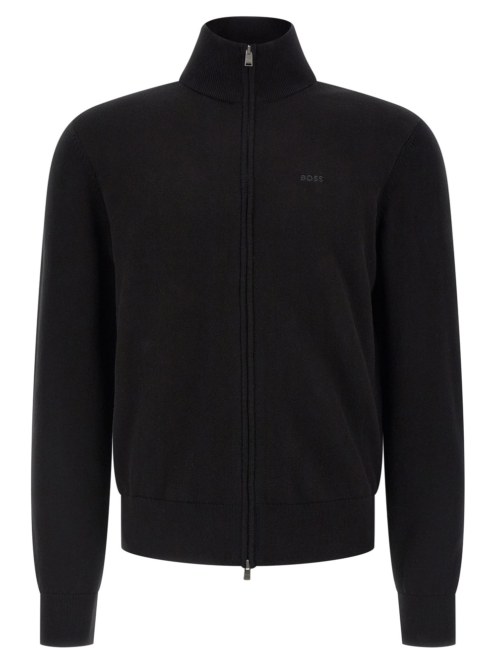 Hugo Boss 100% Cotton Cardigan in Black