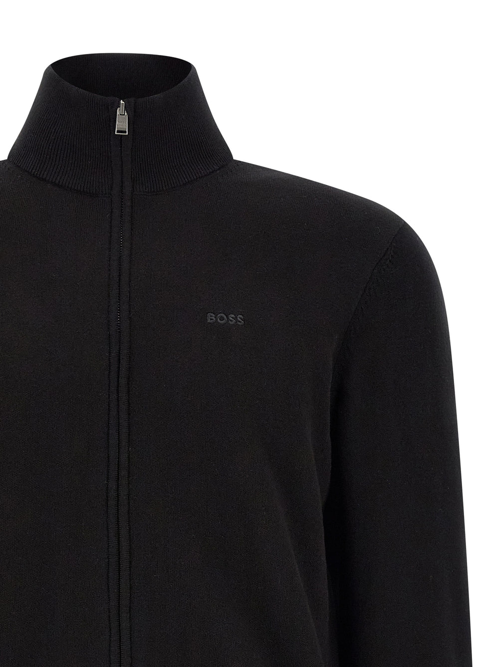 Hugo Boss 100% Cotton Cardigan in Black