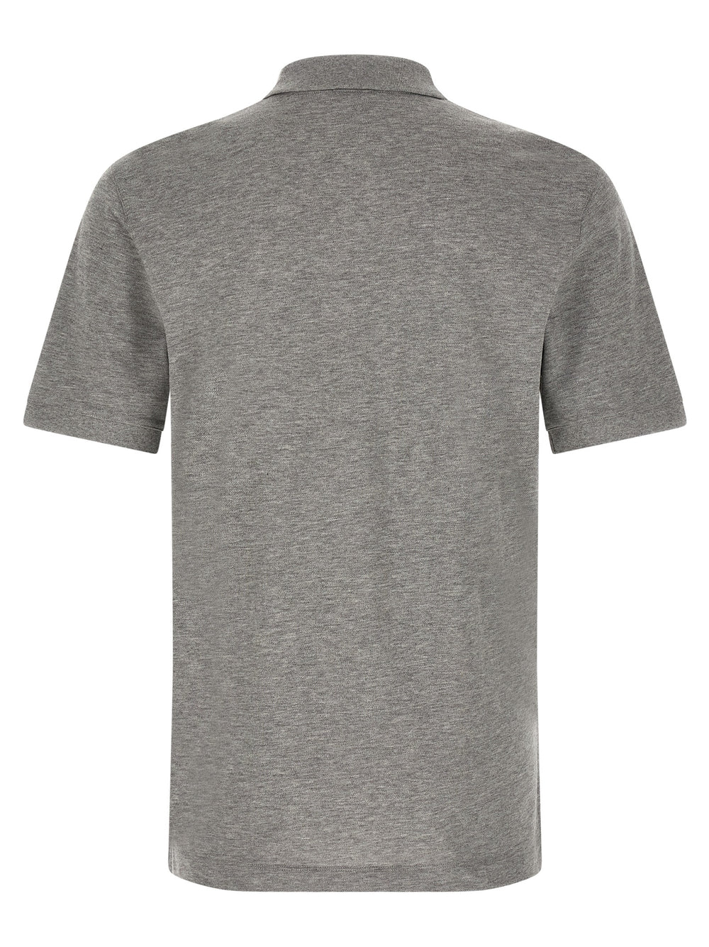 Gray Cotton Polo Shirt