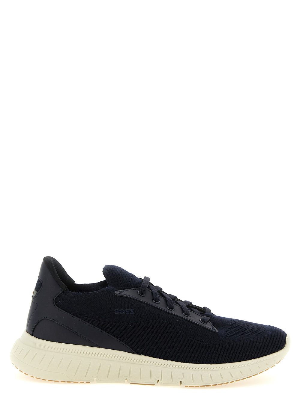 Hugo Boss Leather Sneakers in Blue