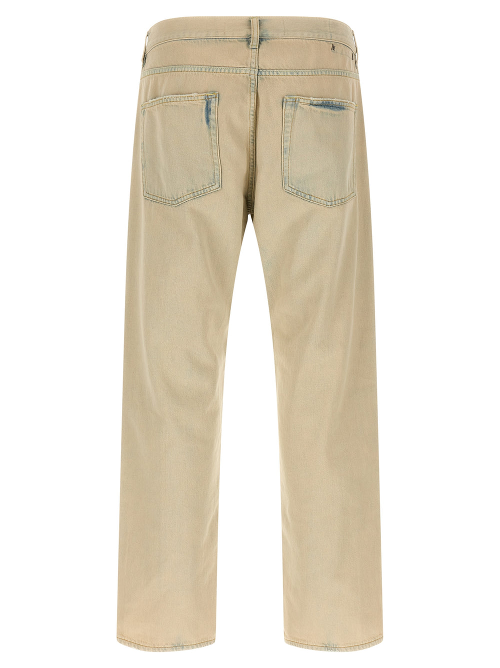 Golden Goose Wide-Leg Jeans in Beige