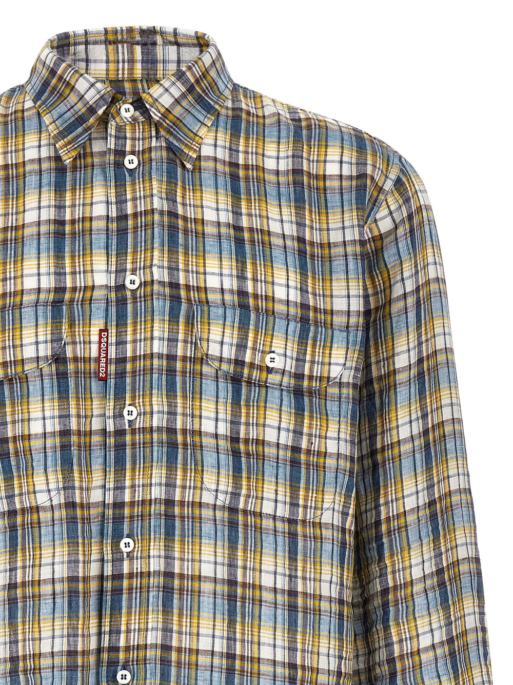 Multicolor Linen Blouse