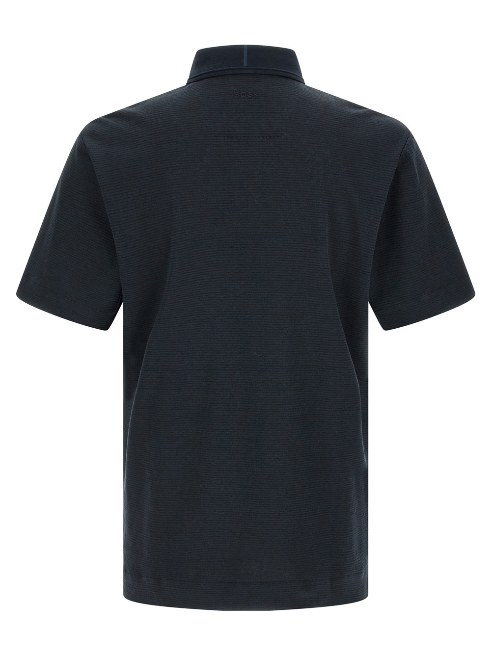 Blue Cotton Polo Shirt