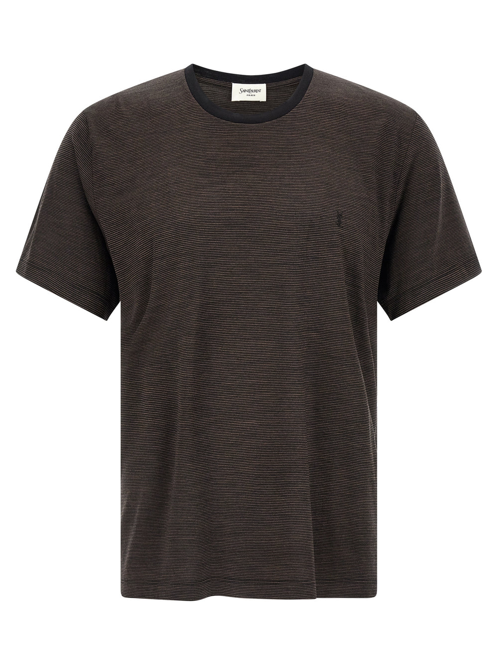 Saint Laurent Wool T-Shirt in Brown