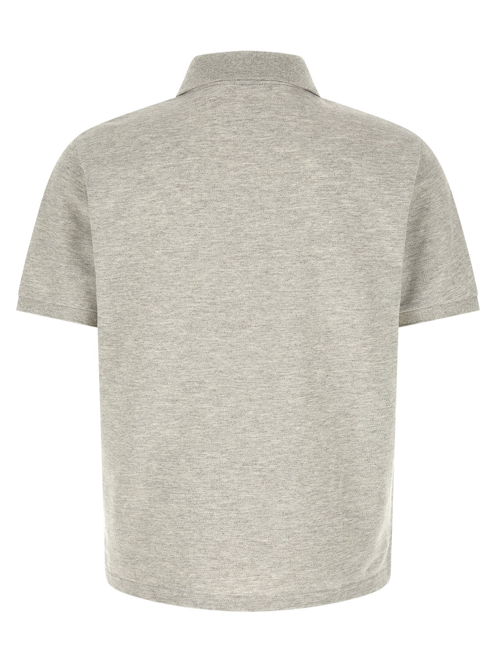 Gray Cotton Polo Shirt