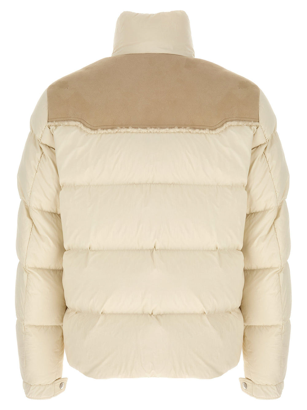 Beige Polyamide Full-Length Jacket