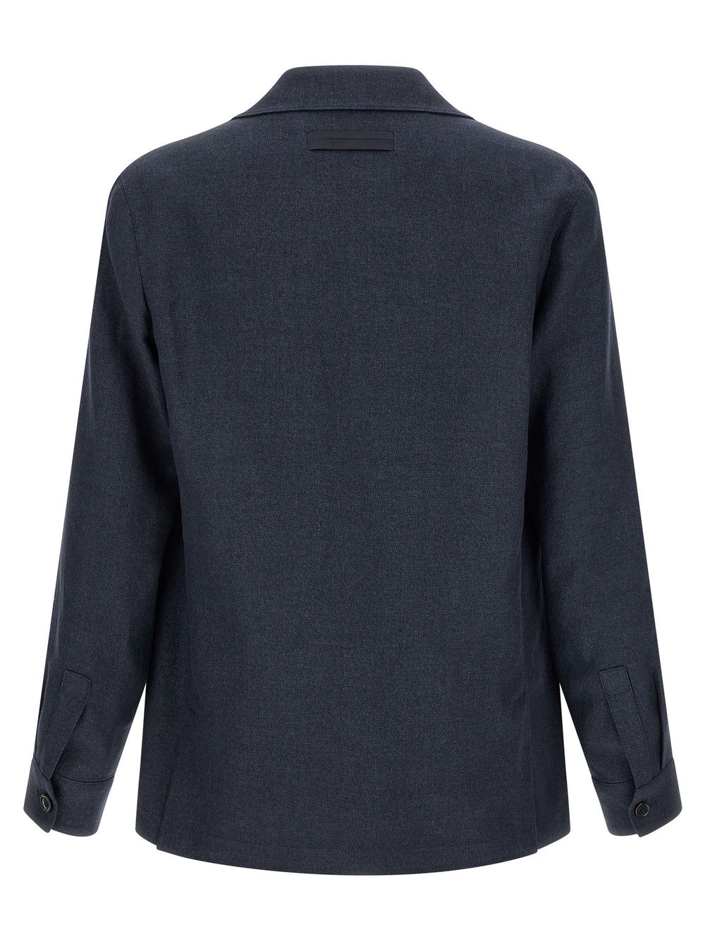 Zegna Linen-Wool Jacket in Blue