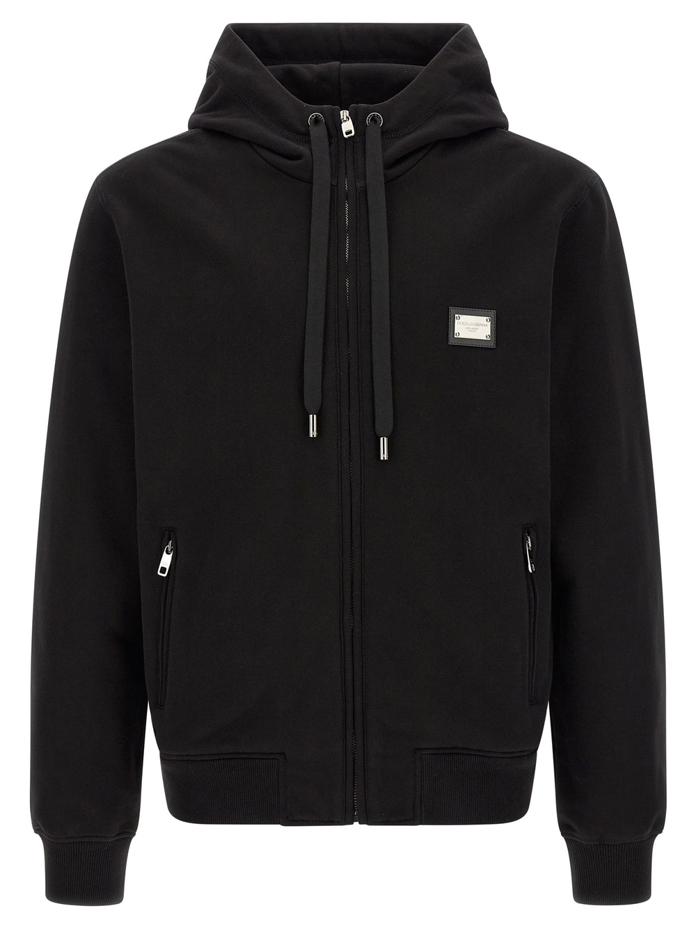Black Cotton Sweatshirt