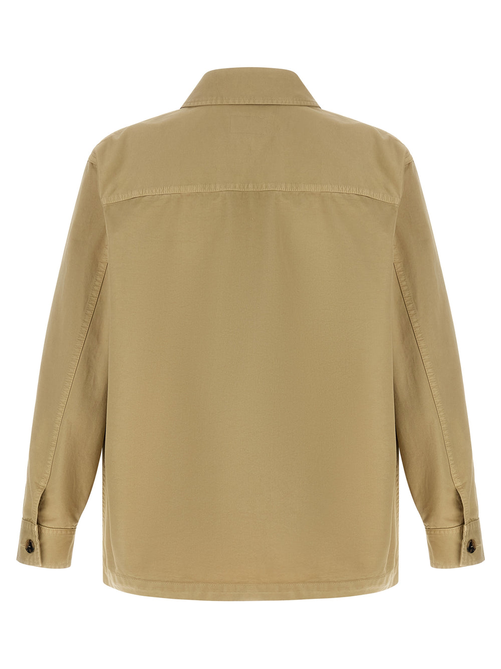 Saint Laurent 100% Cotton Overshirt in Beige