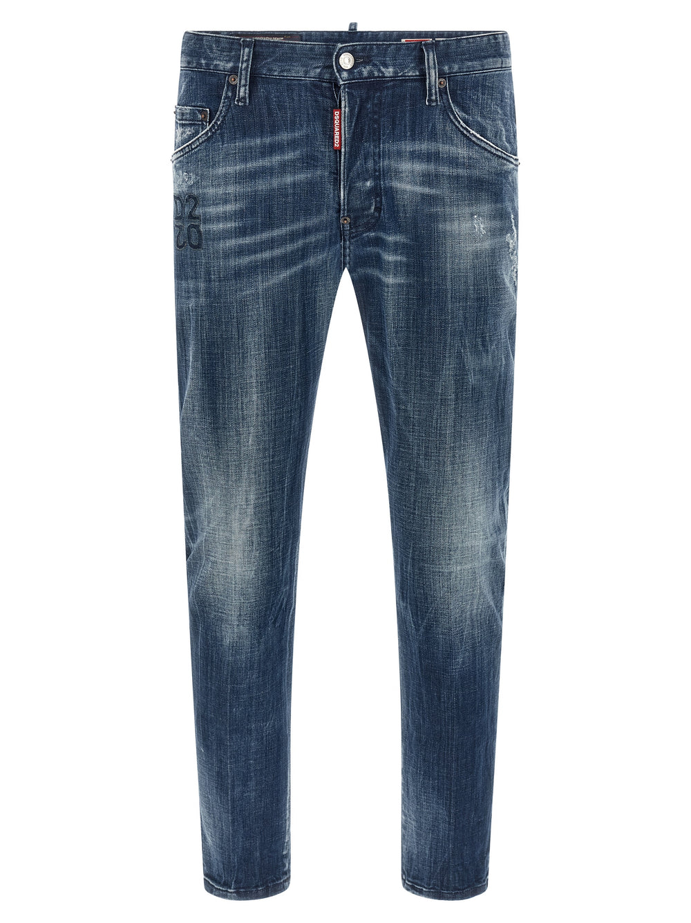 Blue Cotton Relaxed Fit Jeans mens luxury fashion - Mens Edit