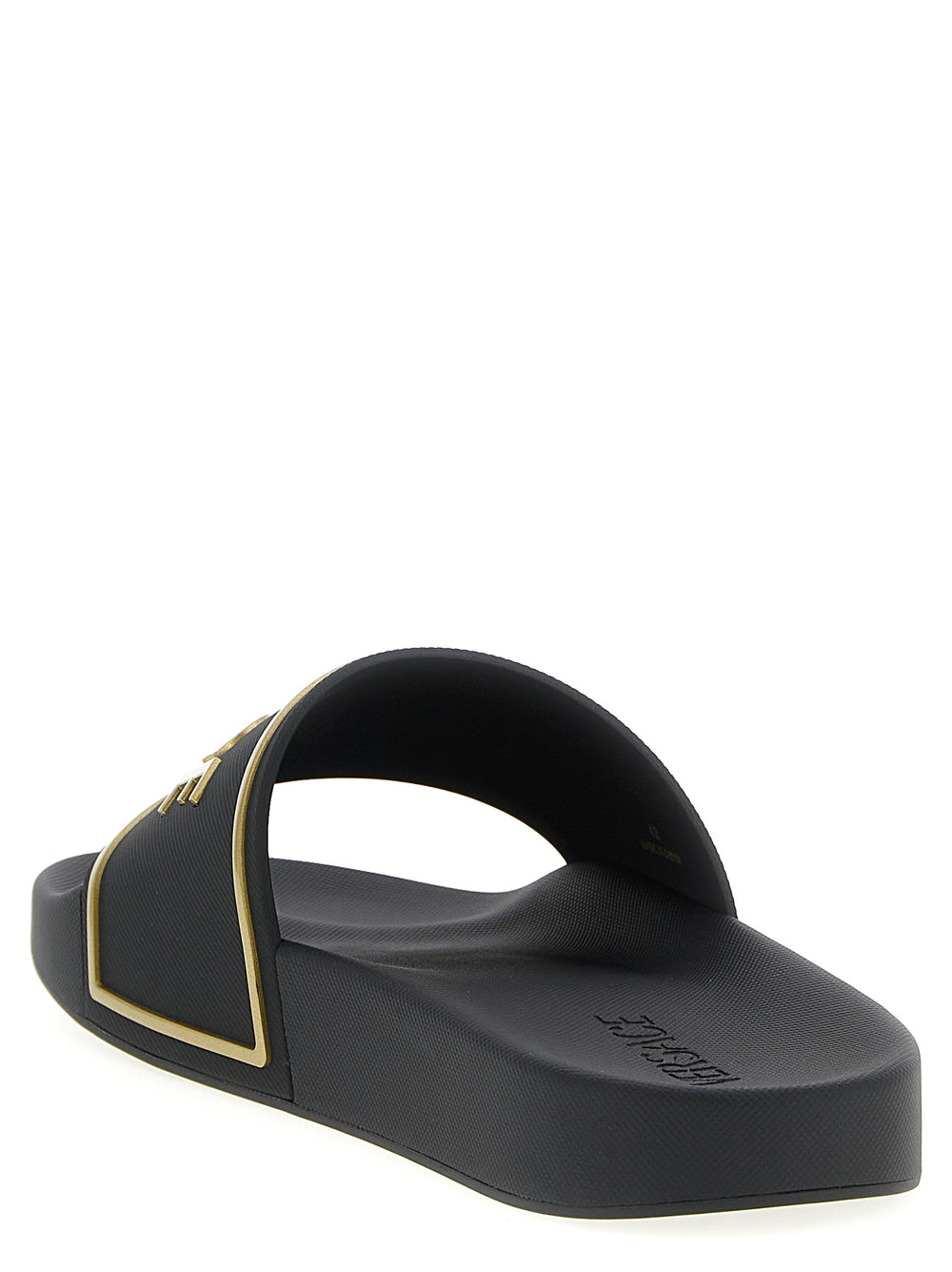 Black Polyurethane Slides