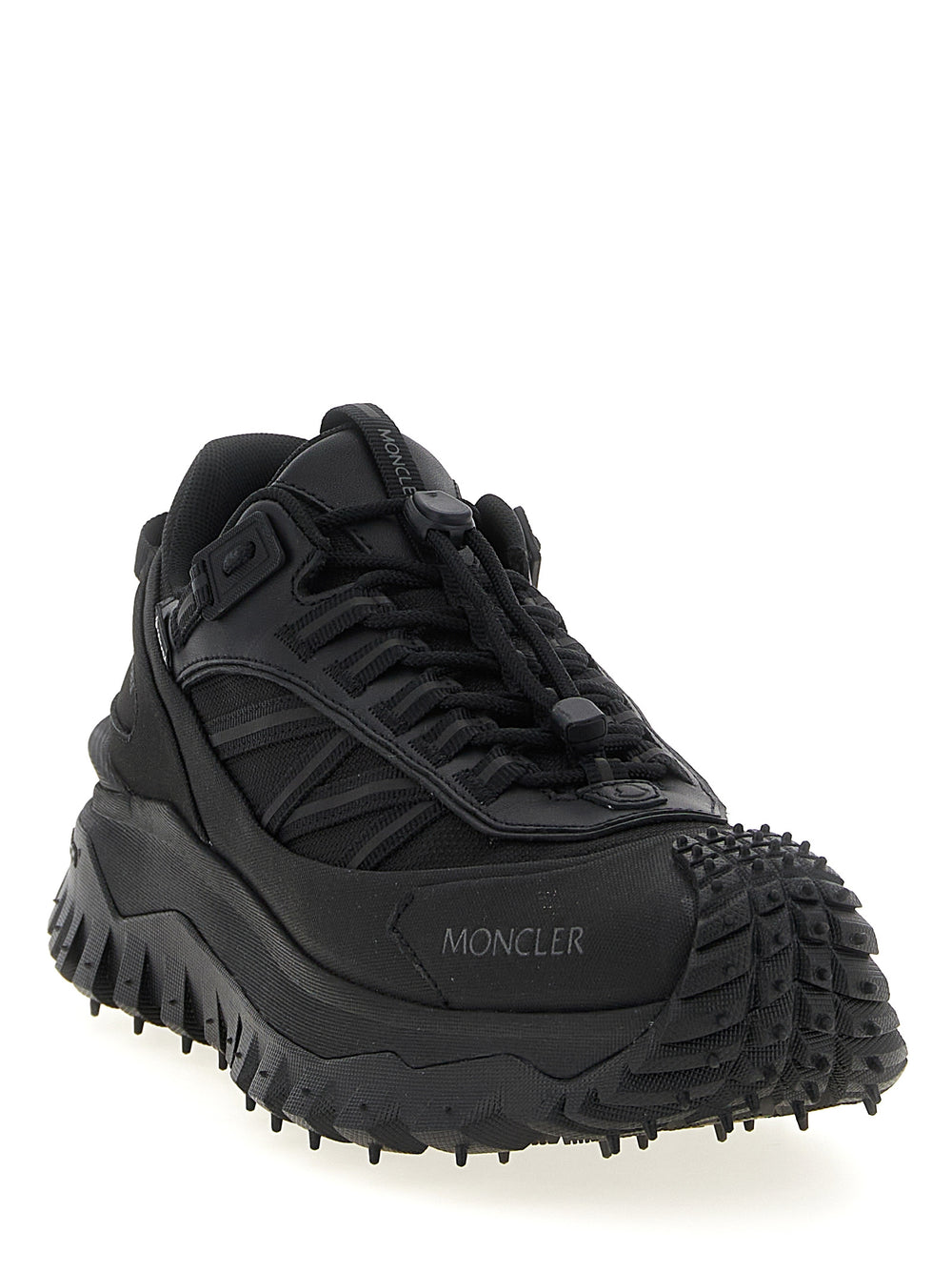 Black Polyamide Athletic Sneakers