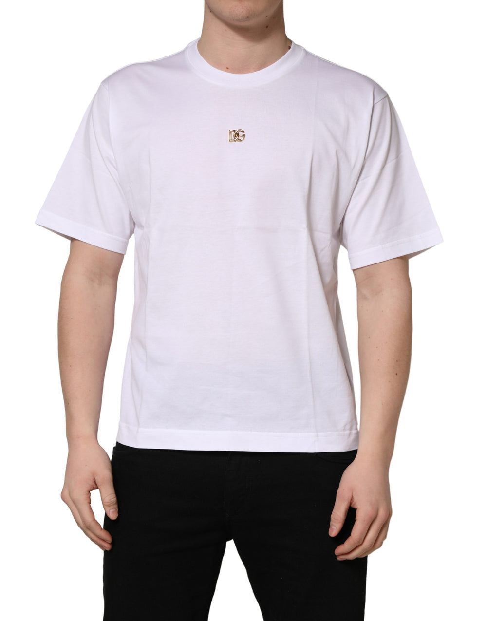 Dolce & Gabbana T-Shirt από 100% βαμβάκι σε Λευκό