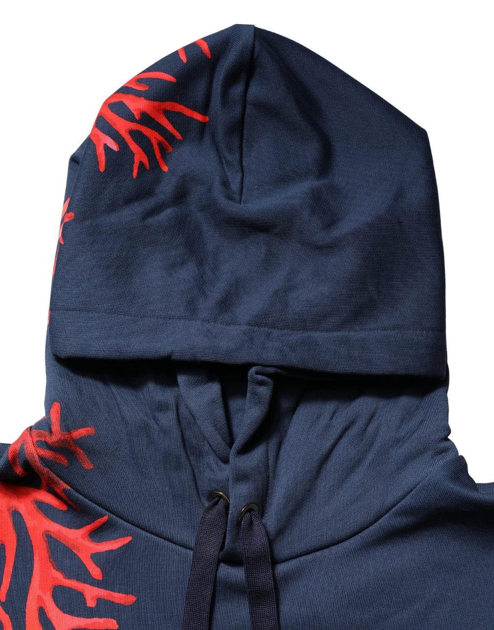 Blue Cotton Coral Logo Hooded Sweatshirt Sweater mens luxury fashion - Mens Edit