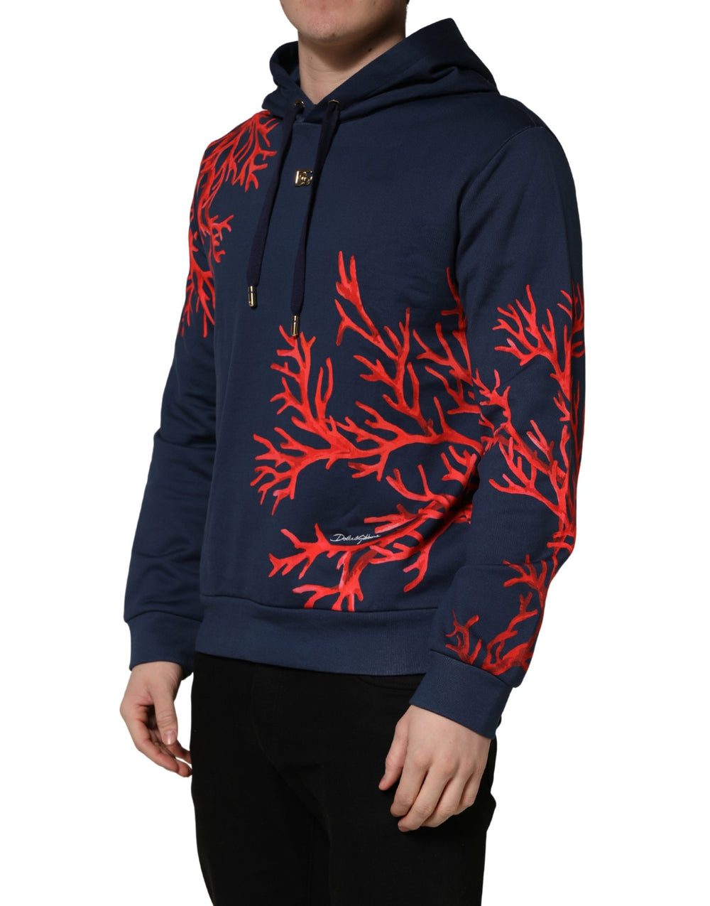 Dolce & Gabbana Βαμβακερό Hoodie σε Μπλε