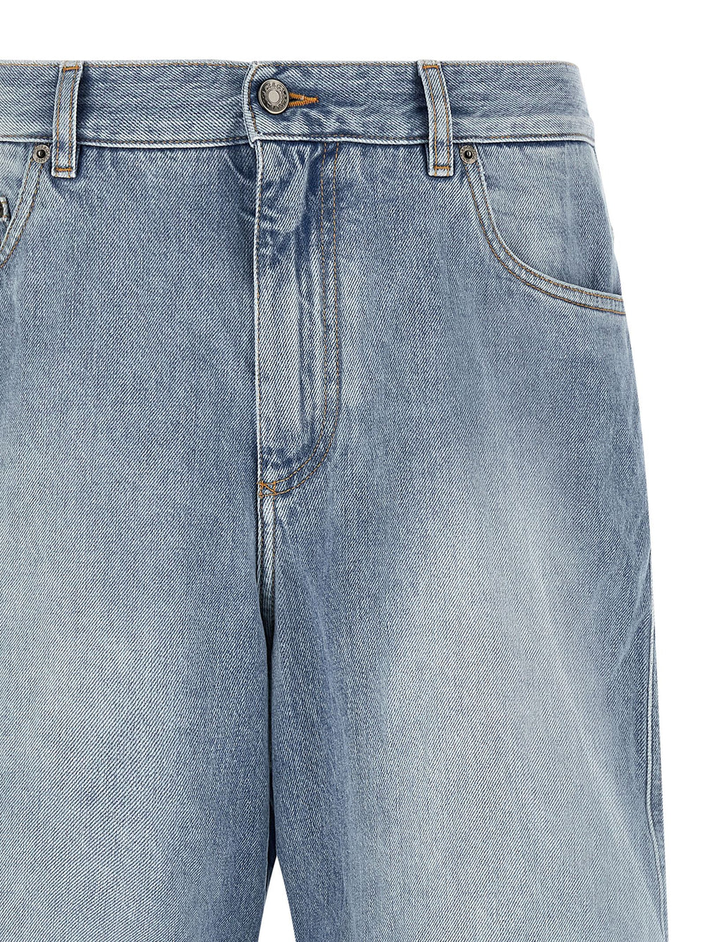 Dolce & Gabbana Cotton Denim Bermuda Shorts in Light Blue