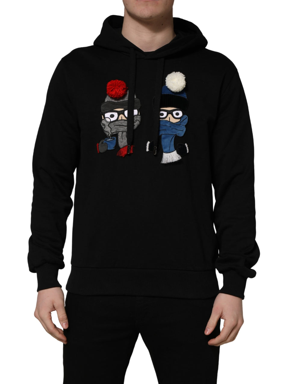 Dolce & Gabbana Hoodie από 100% βαμβάκι σε Μαύρο