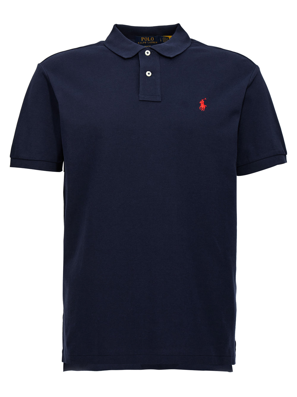 Blue Cotton Polo Shirt