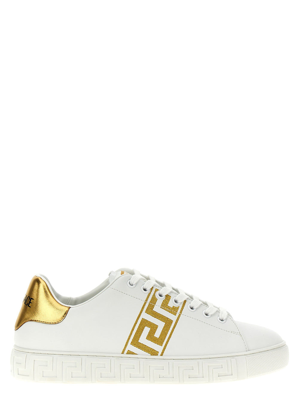 Gold Polyamide Low Top Sneakers mens luxury fashion - Mens Edit