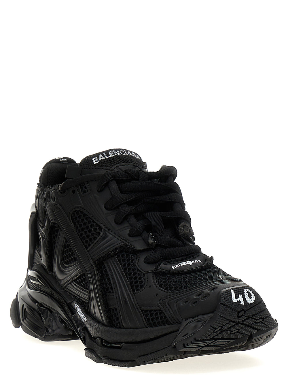 Balenciaga Runner Gradient Sneakers in Black