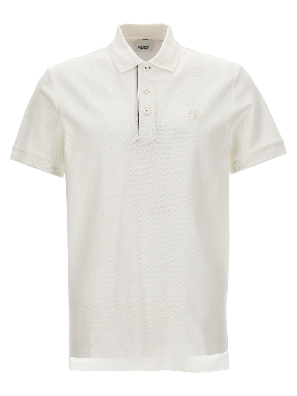 White Cotton Polo Shirt mens luxury fashion - Mens Edit