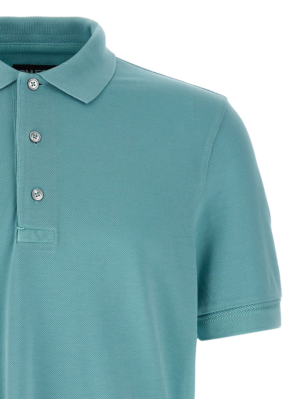 Tom Ford Βαμβακερό Polo σε Γαλάζιο