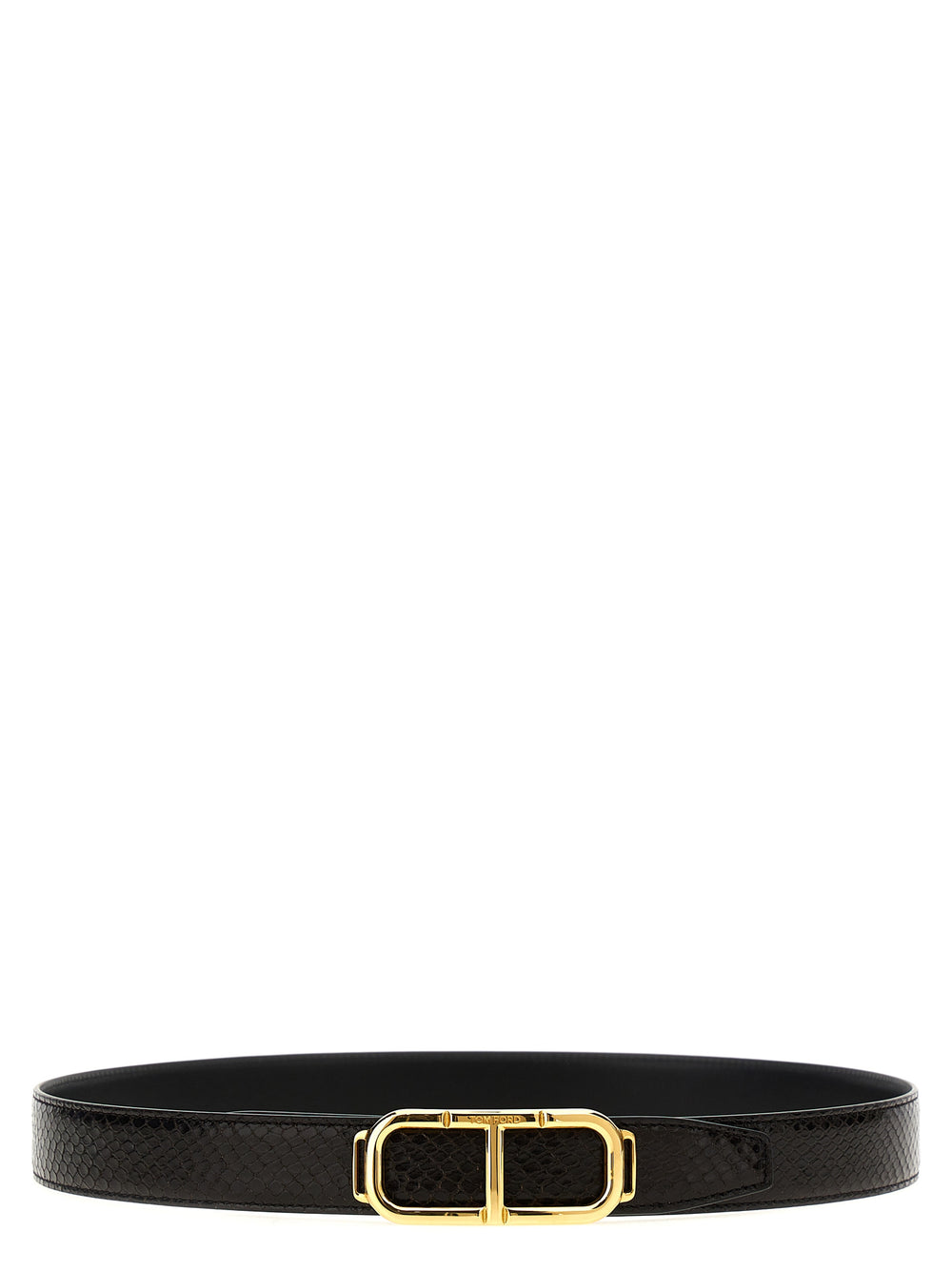 Tom Ford Reversible Leather Belt in Brown and Black