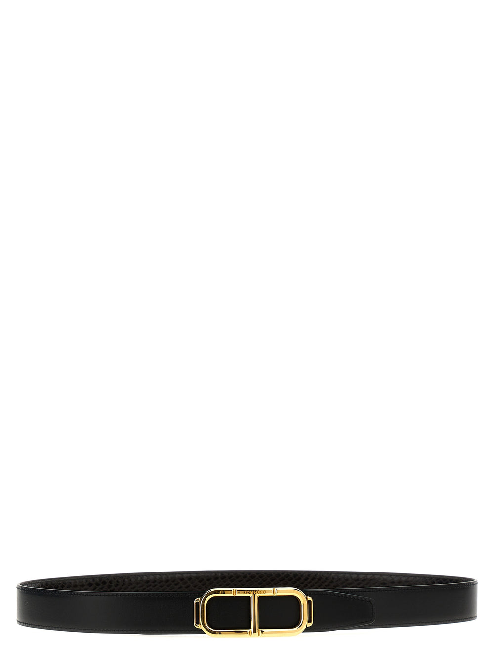 Tom Ford Reversible Leather Belt in Brown and Black