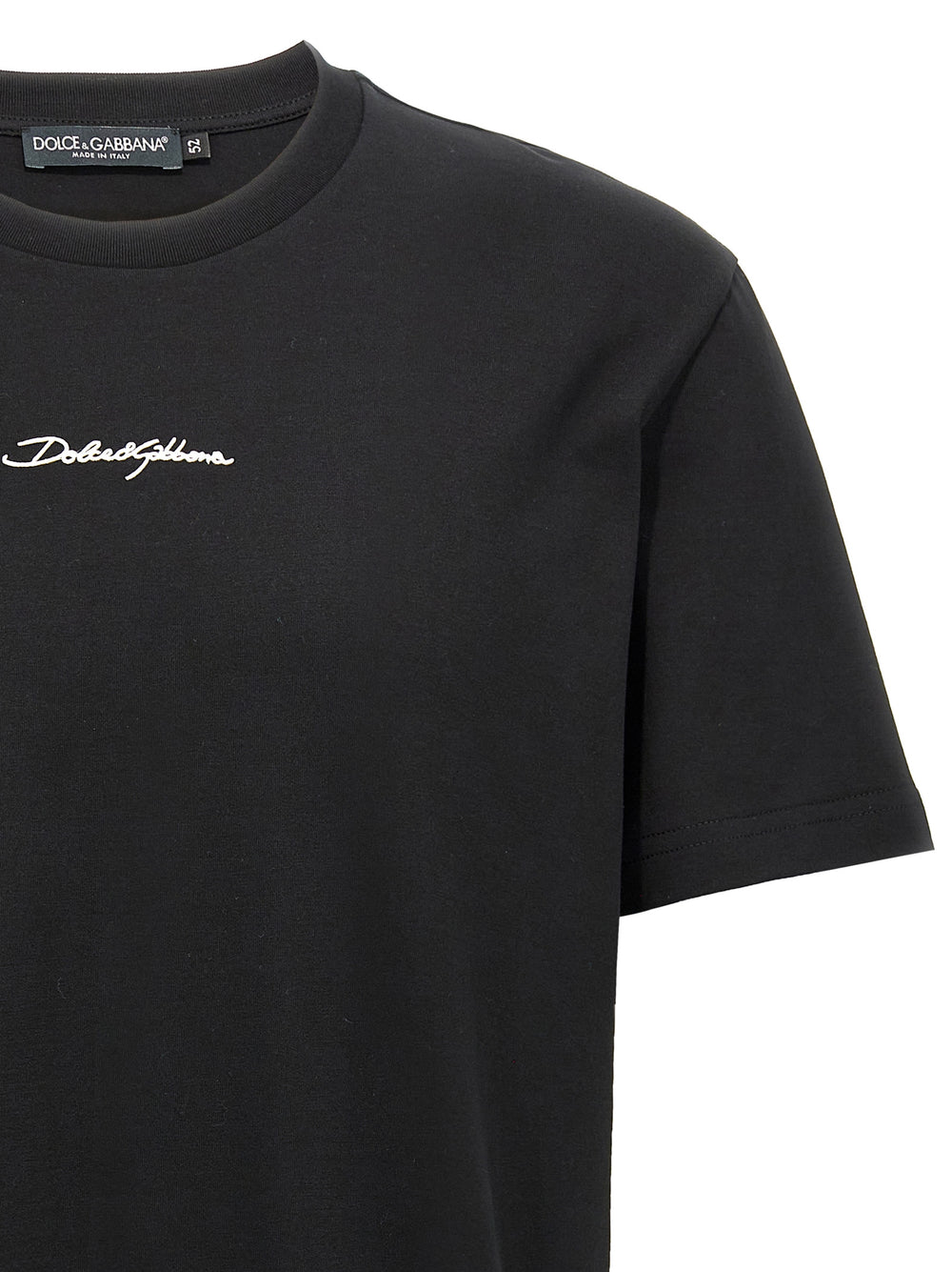 Dolce & Gabbana 100% Cotton T-Shirt in Black