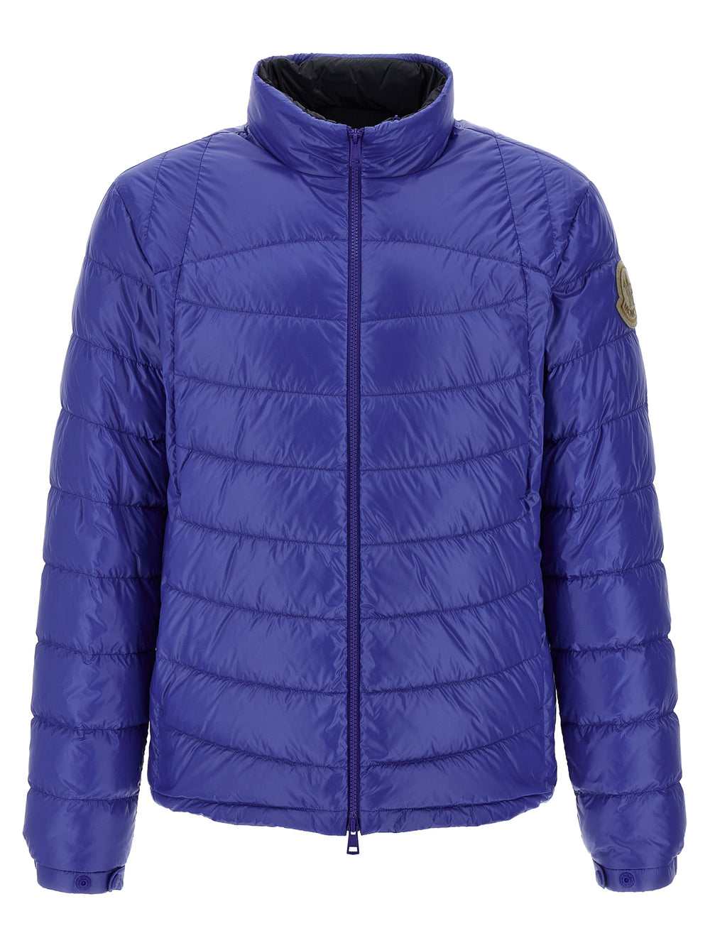 Blue Polyamide Full-Length Jacket